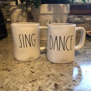Rae Dunn Sing & Dance Mugs